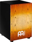 Meinl Percussion Headliner Cajon Instrument - Compact Drum Box with 2 Snare Wires - Playing Surface Orange (MCAJ100BK-SAF)
