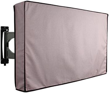 KHOMO GEAR - Titan Series - Outdoor TV Cover Weatherproof Universal Protector for 40'' - 42'' LCD, LED, Television Sets - Works with Most Mounts & Stands. Built in Remote Controller Storage - Gray