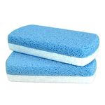 Maryton Glass Pumice Stone for Feet, Callus Remover and Foot scrubber & Pedicure Exfoliator Tool Pack of 2