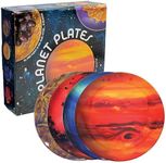 The Unemployed Philosophers Guild Planet Plates - 8" Melamine Astronomy Dessert Plates, Perfect for Appetizers and Snacks, Boxed Set of 8 Plates