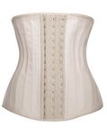 YIANNA Waist Trainer Women Latex 25 Steel Boned Corset Tummy Control Body Shaper Cincher Shapewear For Sport Girdle Beige M 1210