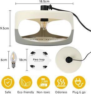 Flintronic Flea Trap 2-Pack – Indoor Pest Control for Home