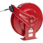 Reelcraft PW7650 OHP Pressure Wash Spring Retractable Hose Reel, 3/8" x 50', 4800 Psi, Red