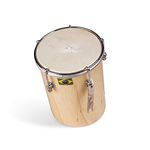 6" Afro Brasilian Leather Ku?ik? Cuica Natural Wooden Friction Drum Samba Musical Instrument