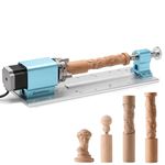 Genmitsu Rotary Module Kit for PROVer XL 4030 V1/PROVer XL 6050 Plus CNC Router Machine with NEMA23 Planetary Geared Stepper Motor, 4 Jaw Chuck, 10:1 Speed Reducer