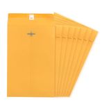 Mardatt 25Pcs 6” x 9” Clasp Envelopes, Clasp Kraft Envelopes Catalog Clasp Envelope Catalog Mailing Envelopes Catalog Envelopes with Clasp Closure Gummed Seal for Home Office Mailing