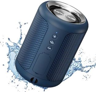 MAWODE Bluetooth Speakers,T10 IPX5 Waterproof,Portable,Mini,Wireless,Small Shower Speaker,TWS,Aux & TF Card Play Support(Blue)