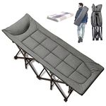 SV SCOOL VALUE Folding Camping Cot, Sleeping Cots for Adults with Mattees, Camping Bed for Home, Office and Outdoor Beach(Include Carry Bag)