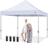 MASTERCANOPY Pop Up Canopy Tent Commercial Grade 10x10 Instant Shelter (10x10 Feet, White)