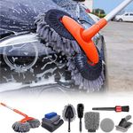 10Pcs Car Wash Brush Kit, 54" Long 