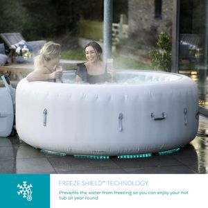 Lay-Z-Spa Paris AirJet Hot Tub – 4-6 Person Inflatable Spa