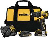 DEWALT DCD708C2 Atomic 20V Max Lithium-Ion Brushless Cordless Compact 1/2 In. Drill Driver Kit