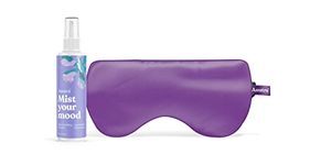 Purple + Sleep Mist: Asutra Sleep Holiday Bundle Gift Set—2 Items: Silk Eye Pillow Filled With Organic Lavender & Flax Seeds + 100% Natural Lavender & Chamomile Sleep Spray (Pure