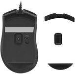 kwmobile Mouse Feet Replacement Compatible with Razer Mamba Elite Wired Computer Mouse Skates Sticker - Black