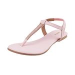 Mochi Womens Synthetic Pink Sandals (Size (6 UK (39 EU))