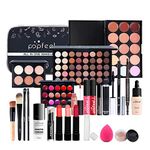 FantasyDay All-in-one Makeup Set Gift Surprise | Full Makeup Kit for Women Cosmetic Essential Starter Bundle Include Eyeshadow Palette Lipstick Blush Foundation Concealer Face Powder Lipgloss Brush