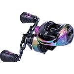 Sougayilang Baitcasting Reels - Colorful Fishing Reel, 8.0:1 Gear Ratios, 9+1 BB, Magnetic Braking System - Right