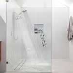 SparkPod Dual Shower Head - 8'' High Pressure Rain Shower Heads with Handheld Spray Combo - Rainfall, Handheld & Dual Mode - Easy Install 3-Way Showerhead with Hose & Holder (Elegant Brushed Nickel