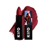 Kiro Lush Moist Matte Lipstick Red Beet (Soft Burgundy), 4.2 gm, Smudgeproof, Long lasting, Matte Lip stick, Vegan, No Paraben, Jojoba Oil, Cocoa Butter, Non Toxic Lipstick for Intense Pigmentation