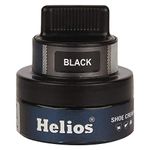 Helios Coloured Shoe Cream | Shoe Polish - 48 GM With Applicator (Black)