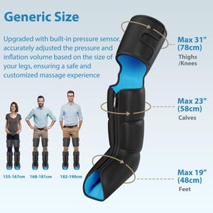 FIT KING Leg Massager Boots – Air Compression for Circulation & Recovery