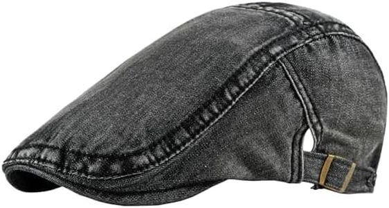 meioro Women Denim Newsboy Hat Cotton Flat Cap Ivy Gatsby Driving Hunting Gatsby Cabbie Denim Hats for Men