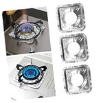 BESTonZON Gas Cooker 20pcs/2 Sets/Accessories Resistant Protectors Paper Liners Greaseproof Bibs Heat Protector Foil X Cleaning Burners Aluminum Cm Rangetop Cooking Range Mat for Hob Cover