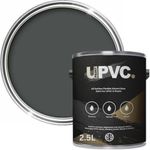 upaintpvc - All-In-Once UPVC Plastic Paint - Windows - Doors - Frames - Conservatories - Fascia - Downpipes - Guttering | Semi Matt Finish - 2.5 Litre (Anthracite Grey Ral 7016)