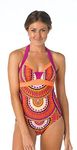 prAna Living Women's Isla One Piece, Fuchsia Tribe, X-Small