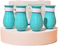 Gigicloud 4 Pcs Anti-Scratch Cat Foot Cover, Adjustable Prickly Anti-Off Silicone Cat Paw Protector Shoes Multifunctional Cat Foot Shoes Pet Washing Claw Foot Cover for Bathing Shaving Grooming