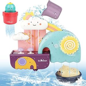 GILOBABY Jouet Bain Bébé, Jouet de Douche Cascade Interactif avec Ventouses, Ours et Cactus, Jouets d'eau pour Baignoire Jeux Cadeau Anniversaire pour Bébé Enfants Garçons Filles 6-18 Mois