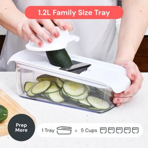 12-in-1 Vegetable Chopper – White Multi-Function Food Dicer