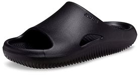 Crocs Unisex-Adult Mellow Recovery Slides, Black, 7 Men/9 Women