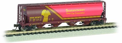 Bachmann Trains Canadian 4-Bay Saskatchewan Wheat Herald Cylindrical Grain Hopper, N Scale