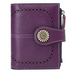 SENDEFN Bifold Purse Card Holder Wallet Genuine Leather RFID Blocking Wallet for Women with 16 Card Slots