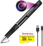 Eyetech 360 4K Full HD Pen Camera Hidden Camera Ultra Small Camera, Support 128GB Micro SD Card Long Battery Backup Audio & Video Recording Pen for Security Purpose Indoor Outdoor Usage