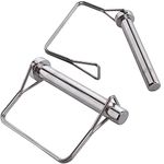 2 Pack Super Big Safety Coupler Pin 1/2" x 3.54"(12.6mm x 90mm), Full Marine Grade 316 Stainless Steel Heavy Duty Shaft Locking Pin