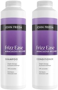 John Frieda Miraculous Recovery Shampoo & Conditioner 500ml x2. Repair Care Duo for Frizzy Hair and Smooth Feel