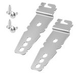 2pcs Dishwasher Mounting Brackets, Under Counter Fixing Clips Replacement Accessories Universal 8269145 Dishwasher Fittings Clips Attachments Parts with Screws for Whirlpool Ken-More Samsung