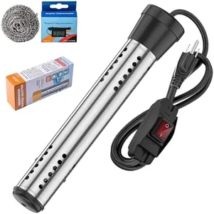 Water Heater and Immersion Water Heater Switch Control- Dry Burn Protection for Bucket Heater,Bathtub Heater, Pool Heater,Bucket Heater 5 Gallon 2000W-Water Heater Electric