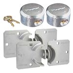 Master Lock - Hasp / Hidden Shackle (2) Keyed Alike Padlocks 770-6271NKA-2 w/ BumpStop Technology