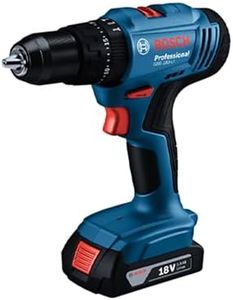 Bosch GSB 180-LI 18V Cordless Impact Drill / Driver, 1.5/ 13 mm, 27,000 bpm, Variable Speed, Autolock, 3.4 kg + 2 x 2Ah Lithium-ion Batteries, GAL 18V-40 Charger & Carrying Case, 1 Year Warranty