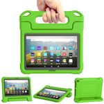 7 inch Tablet Case, Anti-Slip Shock Proof Light Weight Kids Friendly with Foldable Stand Back Cases Latest New 7 in Android NOT Fit iPad, Green