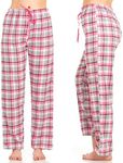 DARESAY Women’s Flannel Pajama Pants Ladies’ Soft & Stretchy Plaid Pajama Pants- Relaxed Fit, Comfortable Home pajama pants for women- Long Sleep Pants & Casualwear For All Seasons