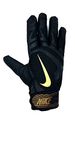 Nike Youth Alpha Huarache Edge Batting Gloves (Black/Gold, Large)