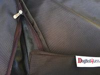 Dogbed4less Jumbo 1680 Nylon Heavy Duty Dog Pet Bed External Zipper Duvet Cover and Waterproof Internal Cover 55X37X8 Inches, Seal Brown - Replacement Cover Only