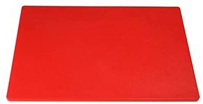 Acense Professional Large Chopping Board Catering Food Prep Cutting Colour Coded (Red)