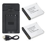 ENEGON 2-Pack NB-6L Replacement Battery and Charger Kit for Canon NB-6L, NB-6LH, CB-2LY and Canon PowerShot SX510 HS, SX500 IS, SX710 HS, SX520 HS, SX530 HS, SX700 HS, SX280 HS, SX260 HS, SX170 IS