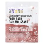 Aura Cacia Peaceful Patchouli & Sweet Orange Aromatherapy Foam Bath, 70.9g Packet