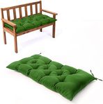 Waterproof Lounger Seat Cushions Outdoor Loveseat Bench Seat Pads Tufted Bench Cushion (47.2 X 19.7 Inch, Green)